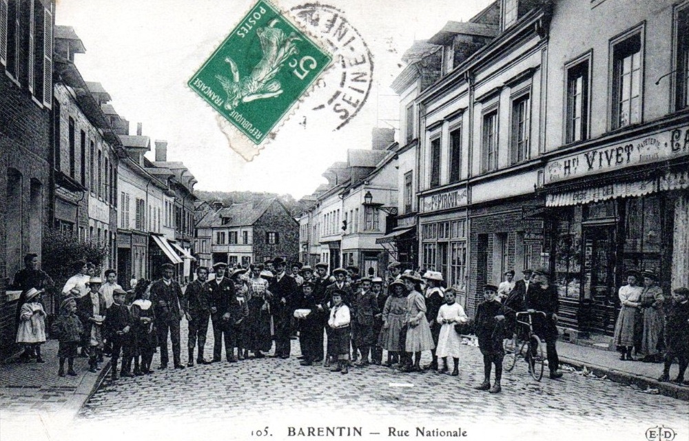 Carte postale Rue Nationale Barentin